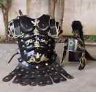 Roman Black Muscle Armor Cuirass Set W  Helmet  Shield  Leg   Arm Guard Medieval