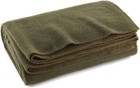 Extra-large 66  X 90  Olive Drab Wool Blanket - Warmth For Camping   Emergencies
