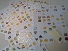 Huge Lot Of Partial Sheets Of Unused Crafting Stickers - Variety
