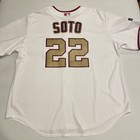 Juan Soto Washington Nationals 2019 World Series Champions Mlb Jersey Gold Xxl