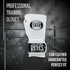 Cleto Reyes Training Gloves With Hook And Loop Closure - White 12oz