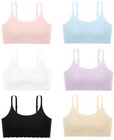 Teen Girls Seamless 12-14 Years Pink blue white purple black skin Tone