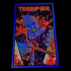 Terrifier Black Light Poster Xl 23x35     Art The Clown Flocked Glow Horror Print