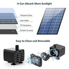 Solar Power Fountain Submersible Floating Water Pump Bird Bath Pond For Garden