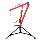 1000lbs Truck Crane Hoist Hydraulic Hitch-mount Adjustable Truck Crane Hoist Red