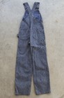 1940s Vtg Penneys Big Mac Hickory Stripe Overalls Boys 26x27 Workwear Sanforized
