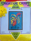 Bucilla Creative Craft Kit Needlecraft Crewel Kit Floral Rooster Crewel Panel