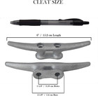 6  Dock Cleat 6 Inch - Galvanized Cast Iron Boat Cleats  Rope Cleat  Boat Dock C