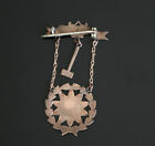 Vtg Early 1900s Odd Fellows Daughters Of Rebekah Member Gold Metal Pin 