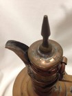 Antique Persian Middle Eastern Copper   Brass Pitcher Ottoman Lidded Ewer 13 5 