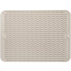 Silicone Dish Drying Mat For Multiple Usage easy Clean eco L  16   12   Tapioca