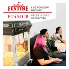 Funtime Ft454cb 4oz Black Popcorn Popper Machine Maker Cart Vintage Style