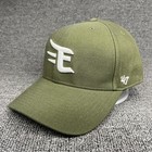  47 Brand Olive Green Baseball Cap Snapback White Logo Hat