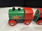 Vintage Brio Wooden Trains 2 Tlc Unbranded Train Coal Lot Made In Sweden