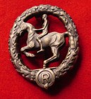 German Wwii  Wehrmacht Cavalry - Equestrian   Horsemanship Badge In Bronze 