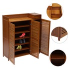 Wood Shoe Storage Rack Entryway Shoe Cabinet Shoe Organizer Closet Cabinet