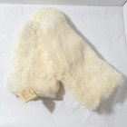 Vintage Grandoe Rabbit Fur Mittens White   Ivory Women One Size Fits All