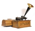 Mint Original 1903 Edison Triumph Phonograph W shaver  Oil Can  Dust Brush  More