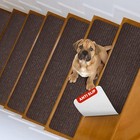 8  X 30  Non-slip Stair Treads Brown Safety Rug For Kids Elders Pets