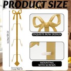 Gold Wall Mount Plate Holder 28x7 2 Inch Metal Display Stand