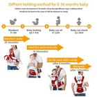 Baby Carrier With Hip Seat  Ergonomic M Position  Newborn To Toddler  Head Suppo