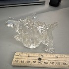 Clear Glass Dragon Figurine Statue Collectible Fantasy Decor 3 Inch
