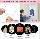 Wreath Hanger 12    Clear Hooks For Front Door 2 12 Inch- 2 Pack  