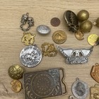 Vintage Metal Jewelry Making Findings Parts   Charms Mixed Lot