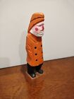 Vintage Wooden Hand Carved And Painted Folk Art  Sea Captain  Sailor Nautical