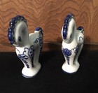 Vintage Ussr Gzhel Russia Porcelain Figurines  Hand Painted Horse  Pony   2 