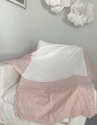 Pottery Barn Kids Baby Belgian Flax Linen Nursery Crib Bed Skirt In Blush Pink