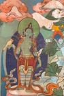 Tibetan Buddhist Thangka  Thanka painting  Hand Painted On Cloth 21x30 