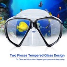 Snorkel Diving Mask Panoramic Hd Swim Mask  Anti-fog Scuba Diving Goggles tem   