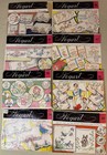 Vintage Vogart Embroidery Transfer Patterns Lot 8 Bluebirds Cats Deer Florals