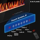 60  Recessed   Wall Mounted Electric Fireplace  5100btu adjustable Flame remote