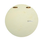 Vintage Wall Plaque Heavyweight Beige Floral Ornamental Round 