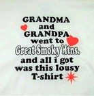Grandma   Grandpa Went To Smoky Mountains I Got Lousy T-shirt Toddler 2t Size 