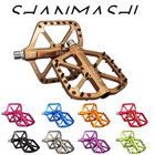 Cnc Aluminum Mtb Bike Pedals Brown 3 Bearings Flat Pedals Road Mountain Bicycle