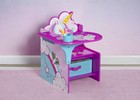 Desk Chair Combo Storage Bin Unicorn Pink Toddler Playtime Study Room Playroom
