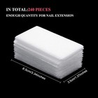 240 Pieces Nail Extension Silk Fiberglass Nail Wrap Non Woven Fiber Gel Nail Nai