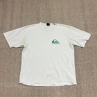 Vintage Quiksilver Shirt Mens Medium White 1990s Board Riding