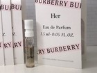 4 Pcs Burberry Her Eau De Parfum 0 05 Oz  1 5 Ml Sample Vial Spray Women Perfume