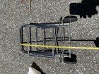 Portable Folding Luggage Cart Fold-up Carrier Lightweight 2 Wheel Trolly 36  Vtg