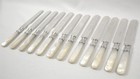 12 Antique Meriden Cutlery Co  1855 Sterling Silver Ferrule Dinner Knives