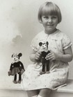 Antique 1930s Disney Mickey   Minnie Mouse Dean   s Rag Book Dolls England Photo