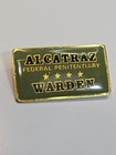 Alcatraz Warden Travel Souvenir Lapel Pin Federal Penitentiary