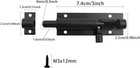 3 Inch Sliding Bolt Gate Latch  Slide Barrel Bolt Latch  Black Heavy Duty  3inch