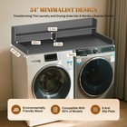 2-tier Washer Dryer Countertop  54  W X 27 5  D Wood Shelf Topper With Edge