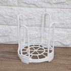 Jinshining White Dinnerware Bowl Plate Racks And Holder Plastic Drain Rack Di   