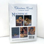 Vintage Magnificat Christmas Cards  Set Of 5  Jesus Mary Joseph  With Envelopes